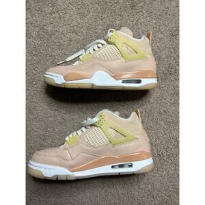 U.S. Size 6 - Jordan 4 Retro Shimmer W Pink/Beige White UK 3.5 DJ0675-200